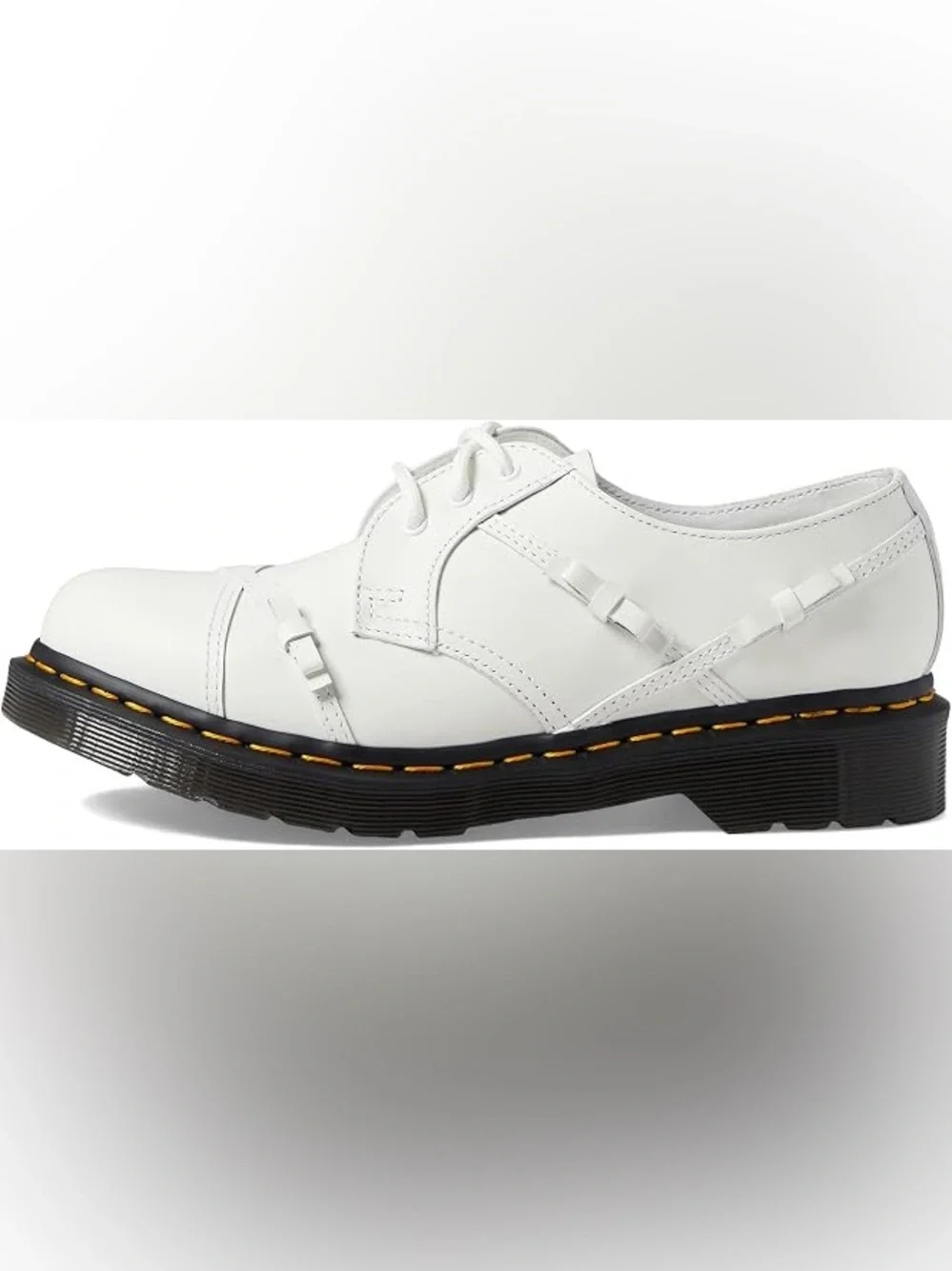Dr. Martens 1461 Bow Oxford White Leather Lace-Up Shoe size 8 women’s